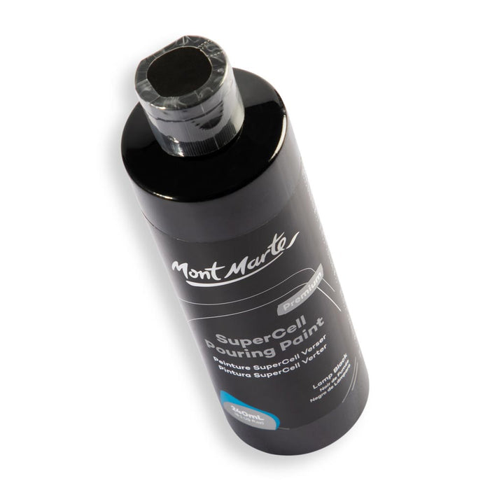 SuperCell Pouring Paint Premium 240ml - Lamp Black