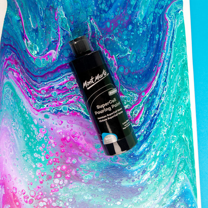 SuperCell Pouring Paint Premium 240ml - Lamp Black