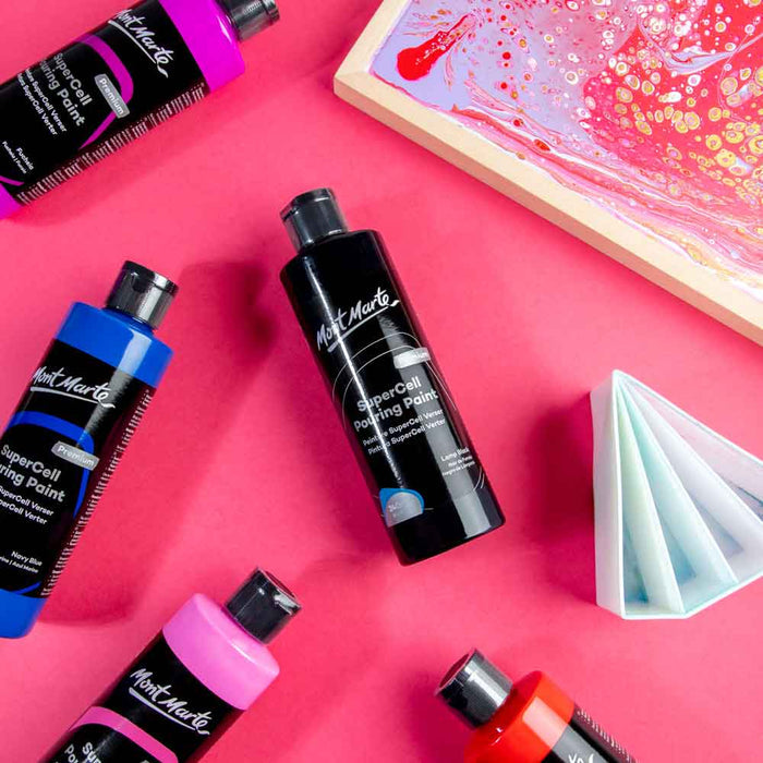 SuperCell Pouring Paint Premium 240ml - Lamp Black