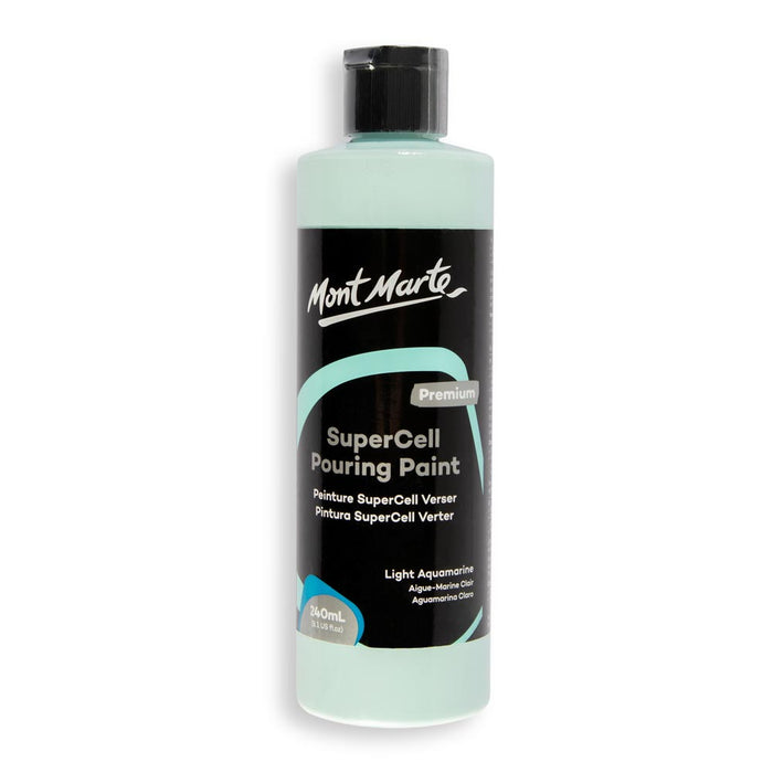 SuperCell Pouring Paint Premium 240ml - Light Aquamarine