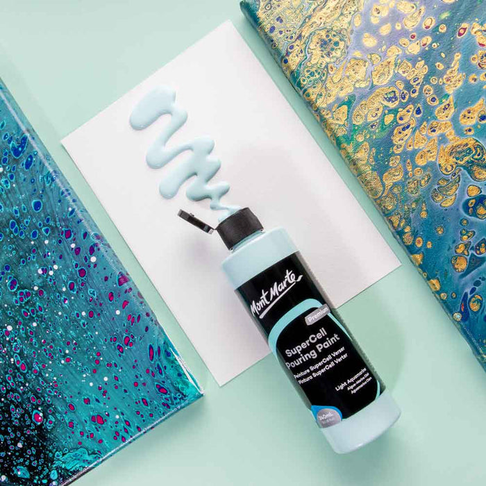 SuperCell Pouring Paint Premium 240ml - Light Aquamarine