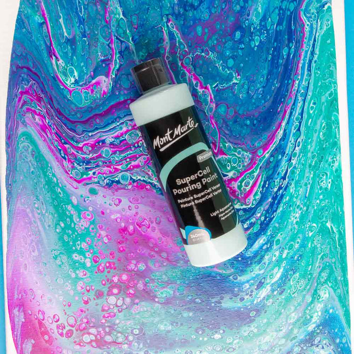 SuperCell Pouring Paint Premium 240ml - Light Aquamarine