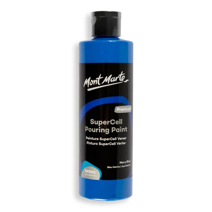 SuperCell Pouring Paint Premium 240ml - Navy Blue