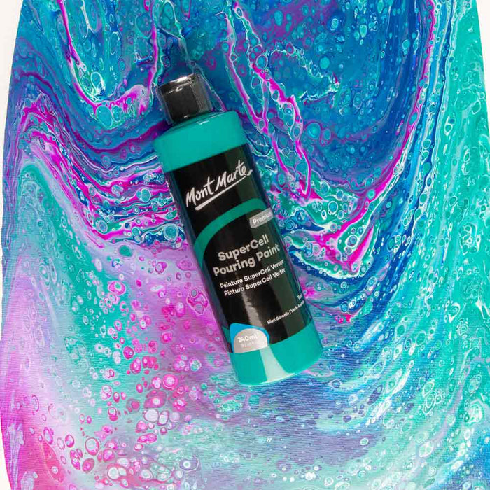 SuperCell Pouring Paint Premium 240ml - Teal