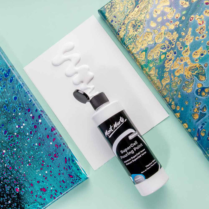 SuperCell Pouring Paint Premium 240ml - Titanium White
