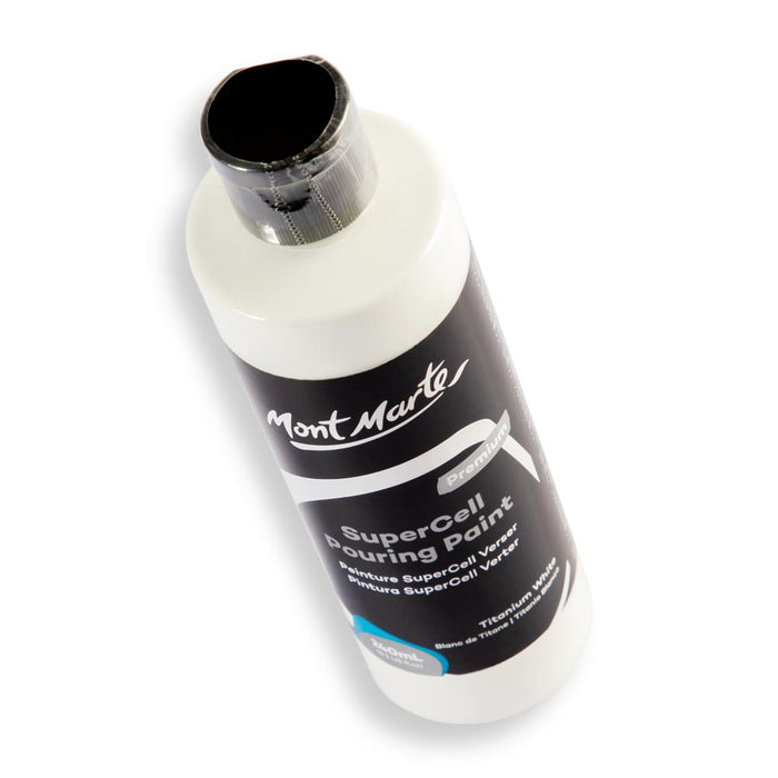SuperCell Pouring Paint Premium 240ml - Titanium White