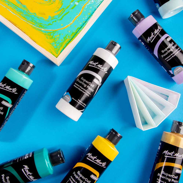 SuperCell Pouring Paint Premium 240ml - Titanium White