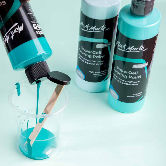 SuperCell Pouring Paint Premium 240ml - Turquoise