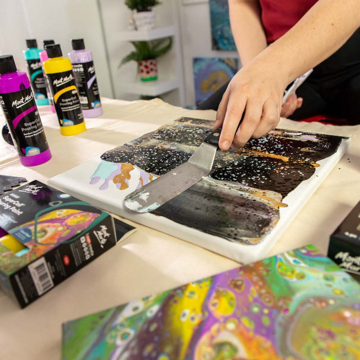 SuperCell Pouring Paint Set Premium 4pc x 60ml - Night Sky