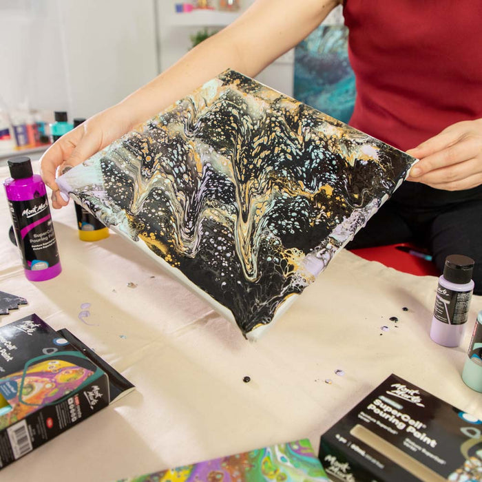 SuperCell Pouring Paint Set Premium 4pc x 60ml - Night Sky