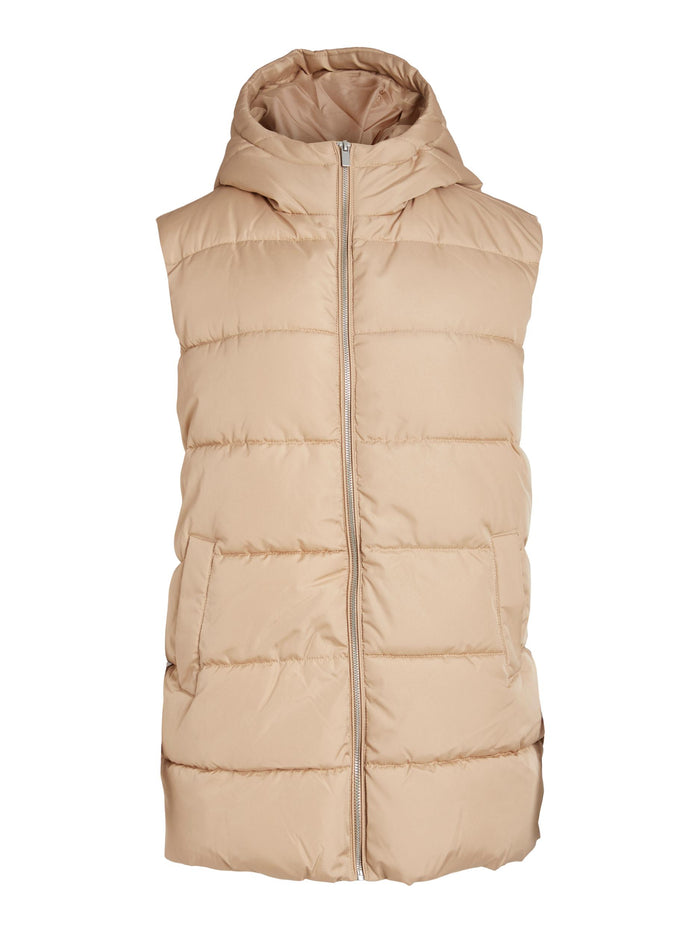 TATE SLEEVELESS GILET (BEIGE)