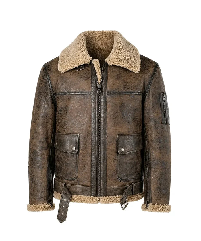 Terminator 2 Arnold Schwarzenegger Brown Leather Jacket