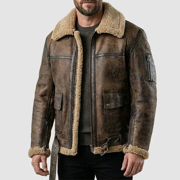 Terminator 2 Arnold Schwarzenegger Brown Leather Jacket
