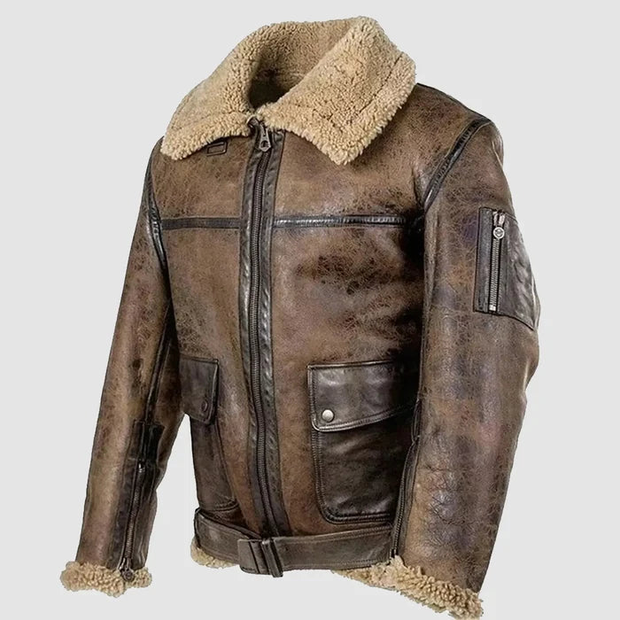 Terminator 2 Arnold Schwarzenegger Brown Leather Jacket