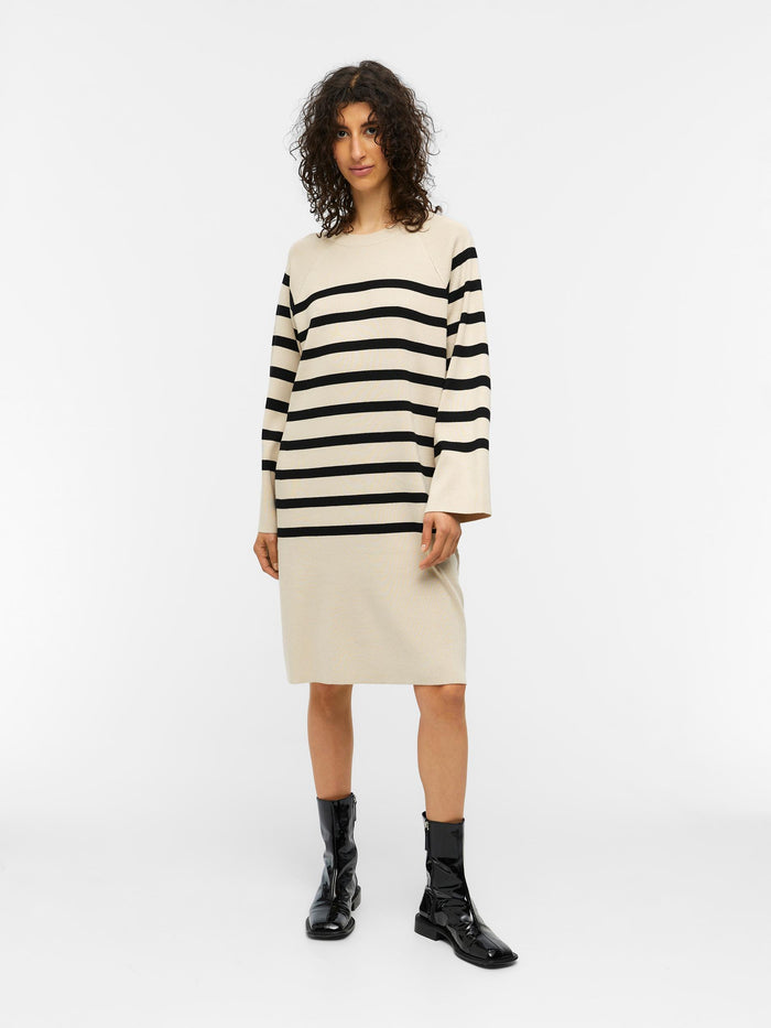 TERRY JUMPER DRESS (SANDSHELL/BLACK)