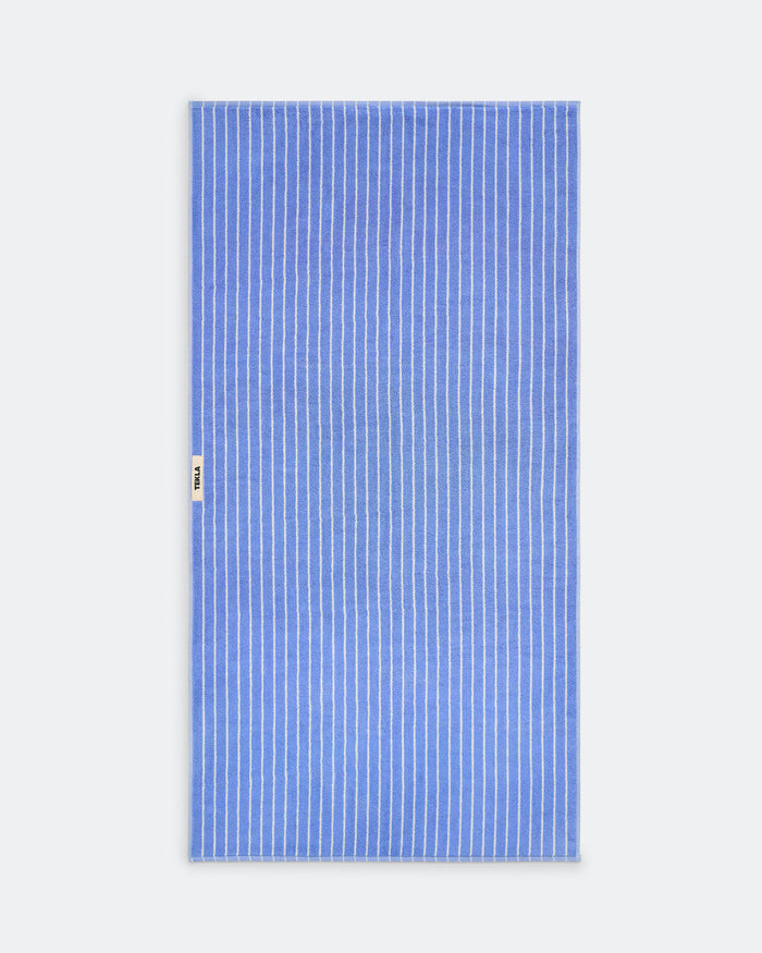 Terry Towel - Clear Blue Stripes