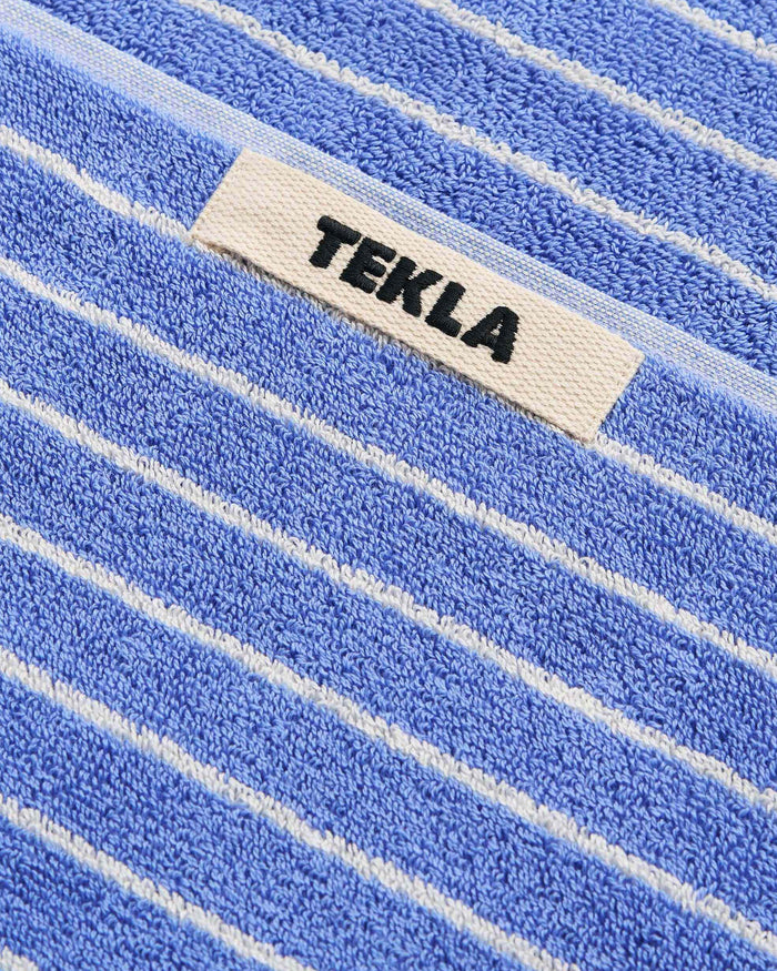 Terry Towel - Clear Blue Stripes