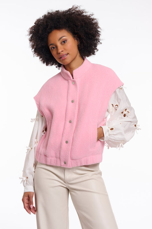 Teuntje Boxy Waistcoat Cotton Candy