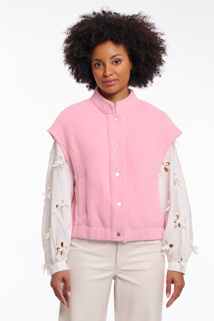 Teuntje Boxy Waistcoat Cotton Candy
