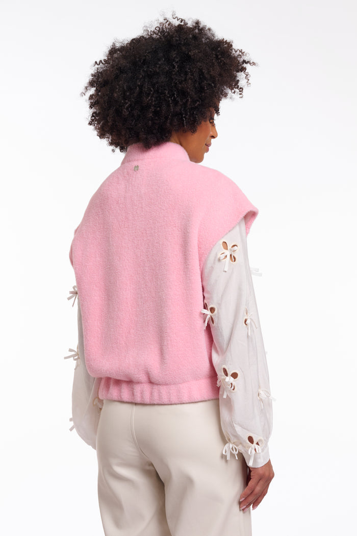 Teuntje Boxy Waistcoat Cotton Candy