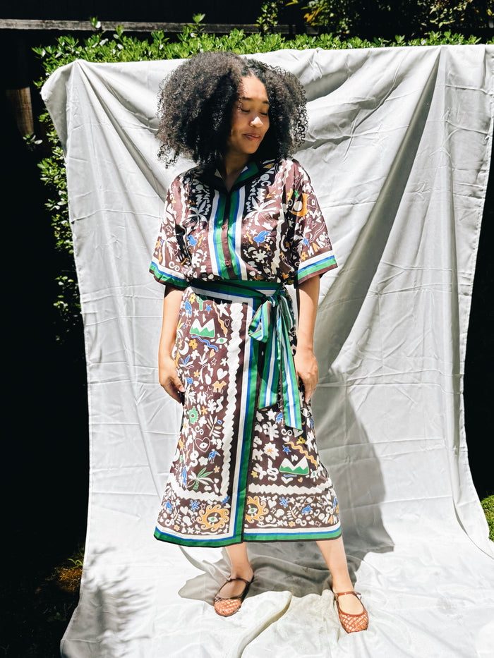 The Capri Faux Wrap Skirt Set
