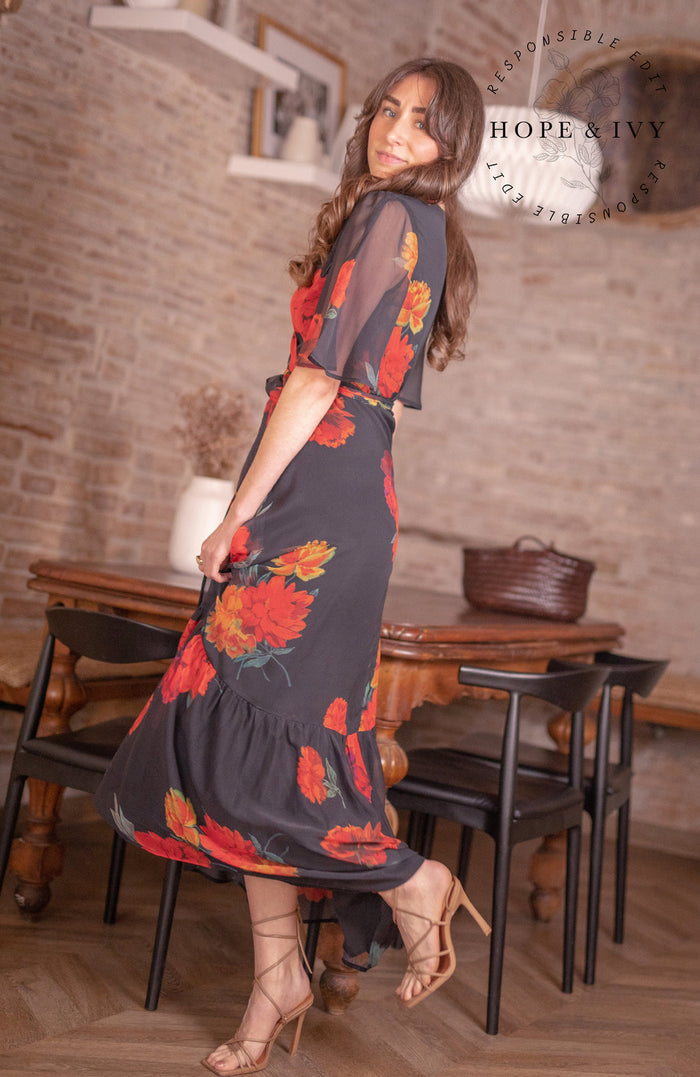 THE PRITI MAXI WRAP DRESS