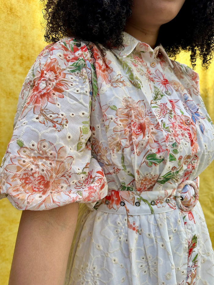 The Soft Bloom Midi Dress