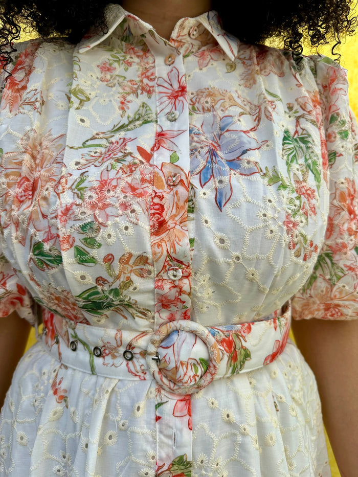 The Soft Bloom Midi Dress