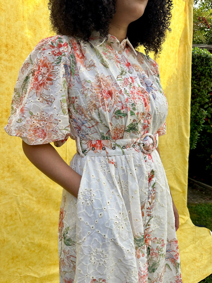 The Soft Bloom Midi Dress