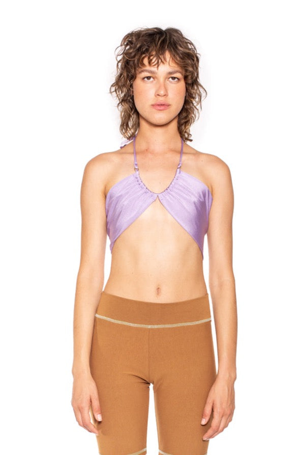 Tied Bikini Top Jacaranda