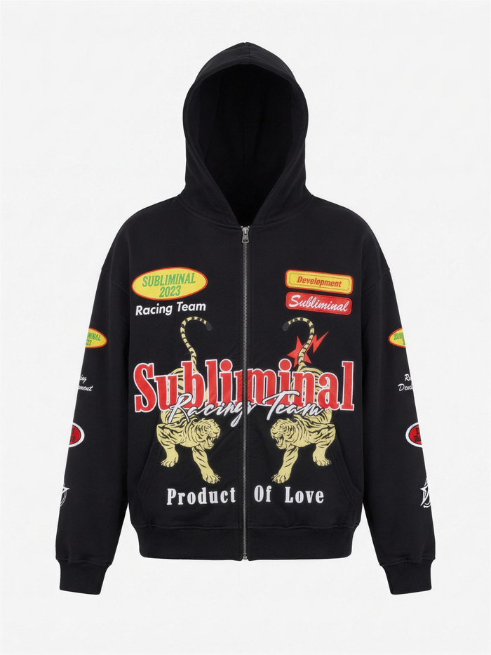 Tiger Racing Zip Up Hoodie