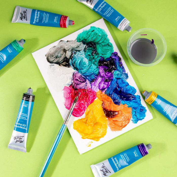 Transparent Oil Paint Intro Set Premium 8pc x 18ml