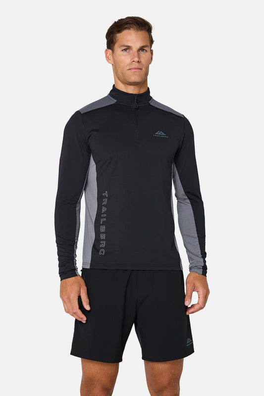 Triathlon Ultra 1/4 Zip Twinset - Black/Graphite Grey/Nightfall Grey
