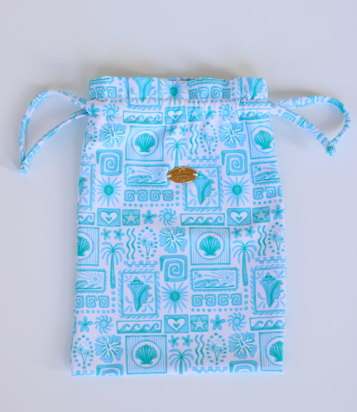 Tropic Reef Bikini Bag -Aqua