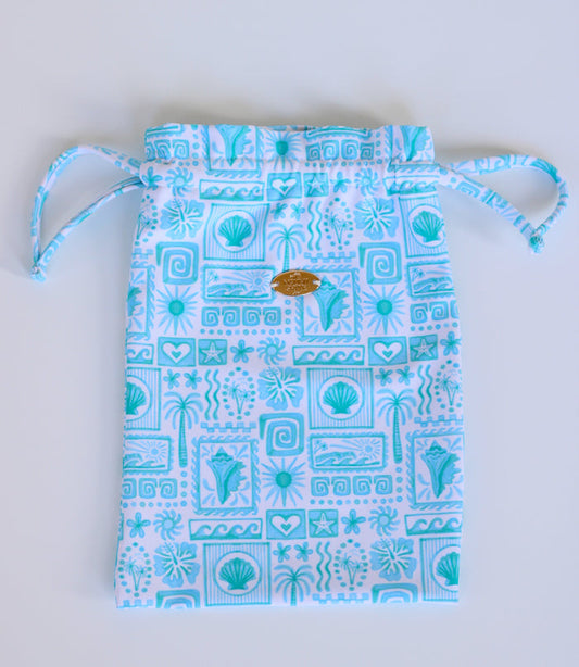 Tropic Reef Bikini Bag -Aqua