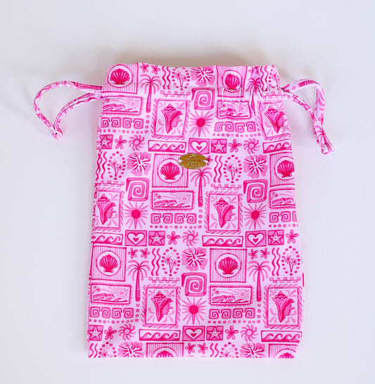 Tropic Reef Bikini Bag -Pink