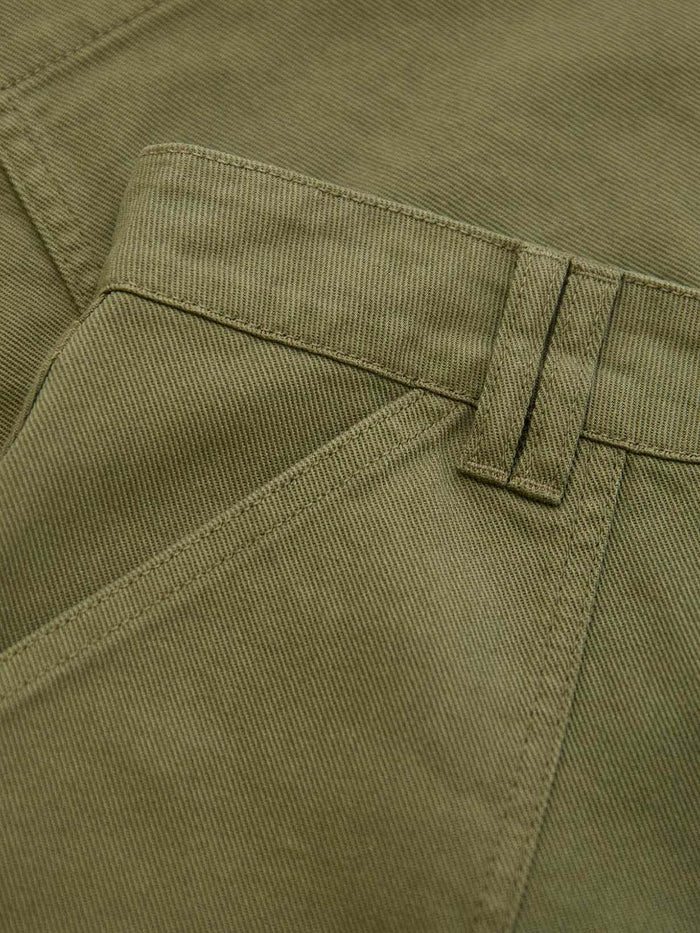 Twill A-Line Skirt