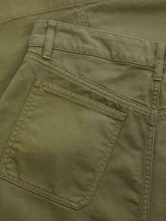 Twill A-Line Skirt