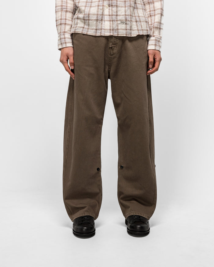 Twisted Cambia Denim Pant - Taupe