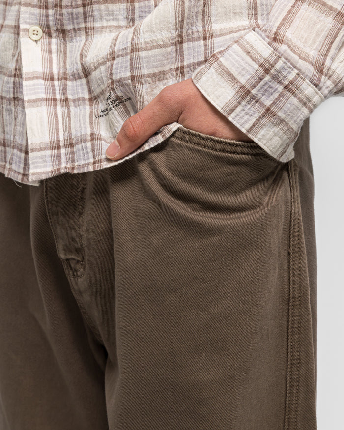 Twisted Cambia Denim Pant - Taupe