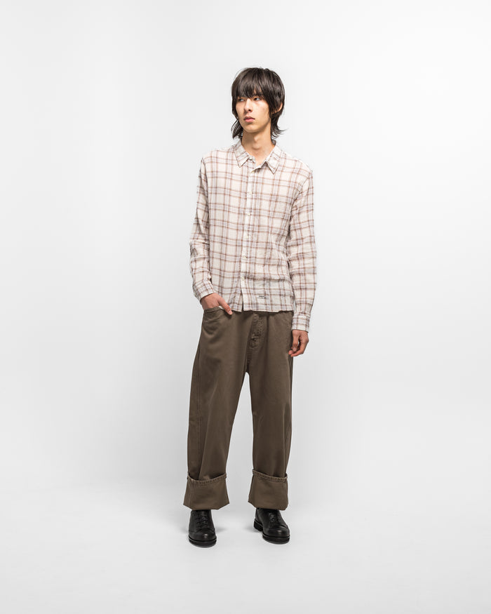 Twisted Cambia Denim Pant - Taupe