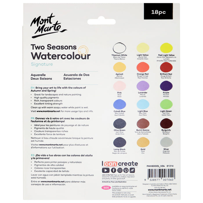 Two Seasons Watercolour Signature 18pc x 12ml