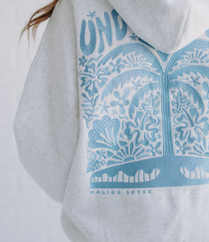 "Under the Palms” Hoodie - Grey