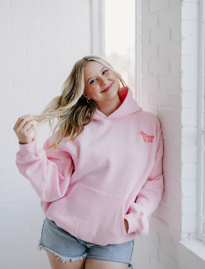 “Under the Palms” Hoodie - Pink
