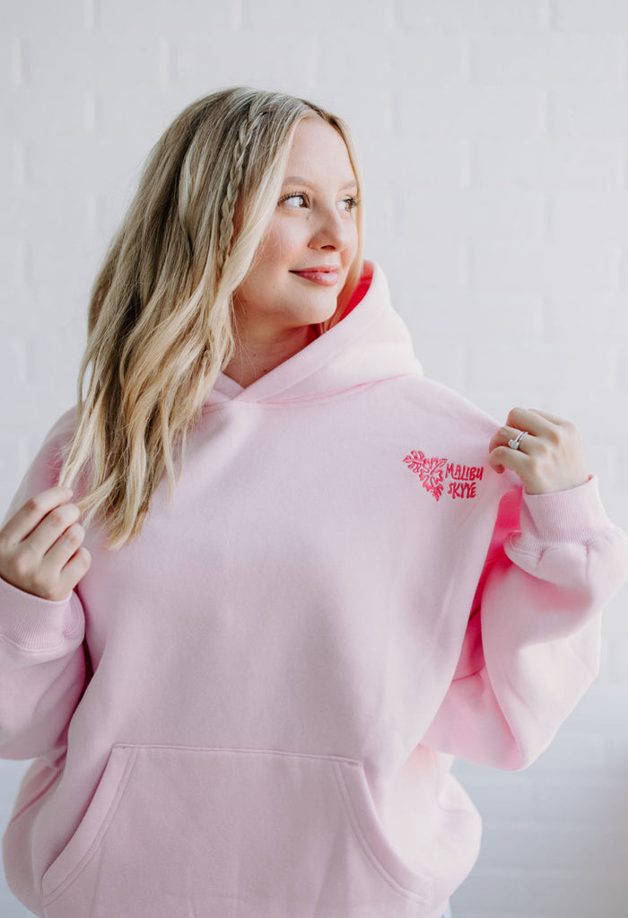 “Under the Palms” Hoodie - Pink