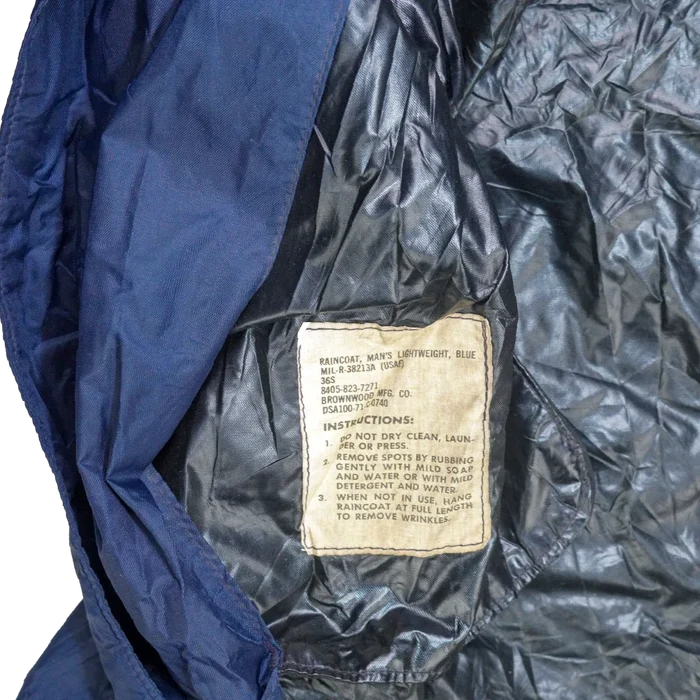 US Air Force Lightweight Raincoat - 36S, Small - US Air Force Surplus - Rain Jackets
