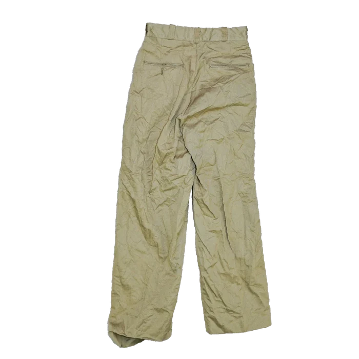 US Army 1960s Khaki Chino Trousers - 28x32, Small - US Army Surplus - Dress Trousers