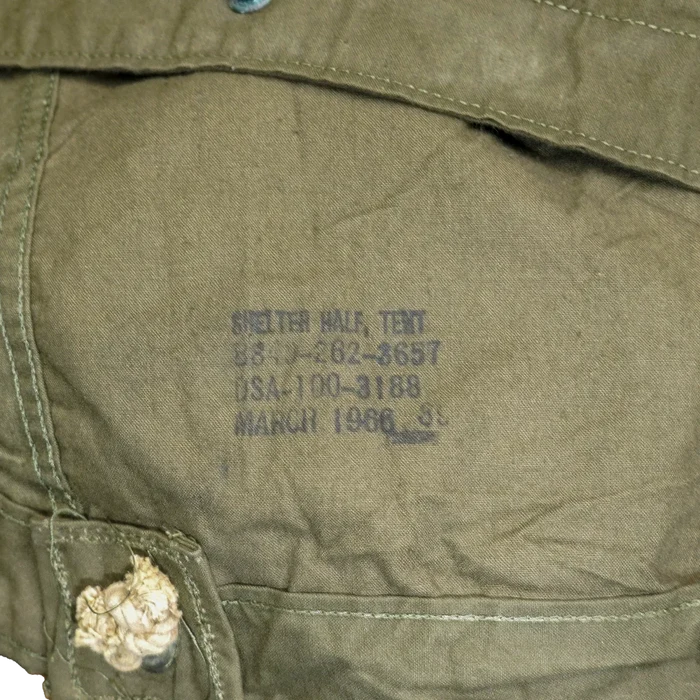 US Army Olive Shelter Half - US Army Surplus - Tents & Bashas