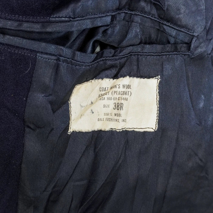 US Navy 1960s Wool Pea Coat - 38R, Small - US Navy Surplus - Great Coats