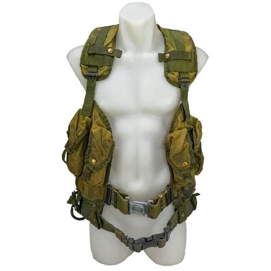 USGI 1st Gen Woodland Load Bearing Vest w/ Belt - Medium - Film Production Used - Combat Vests & Rigs